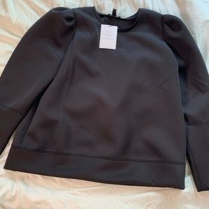 Stella & Dot satiny top (black)